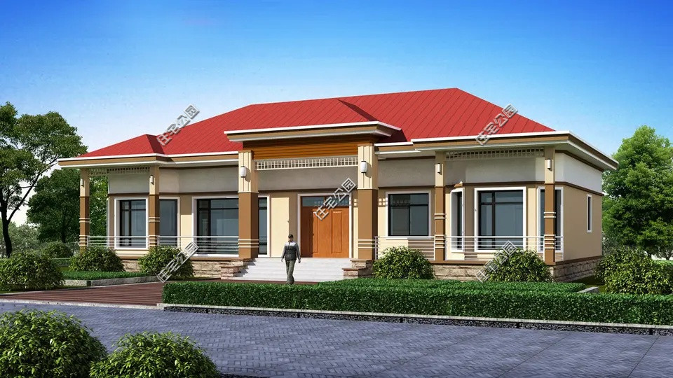 别把一层不当别墅，看看颜先生建的这栋大平层，哪里比楼房差了？