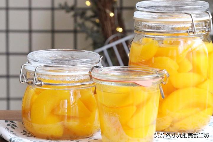 冷藏黄桃怎么做罐头,做黄桃罐头黄桃和冰糖的比例
