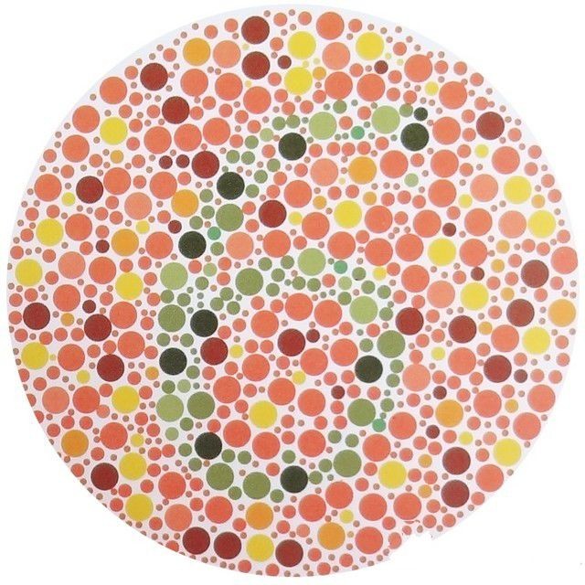 色弱测试图兔子,五张色觉检测图