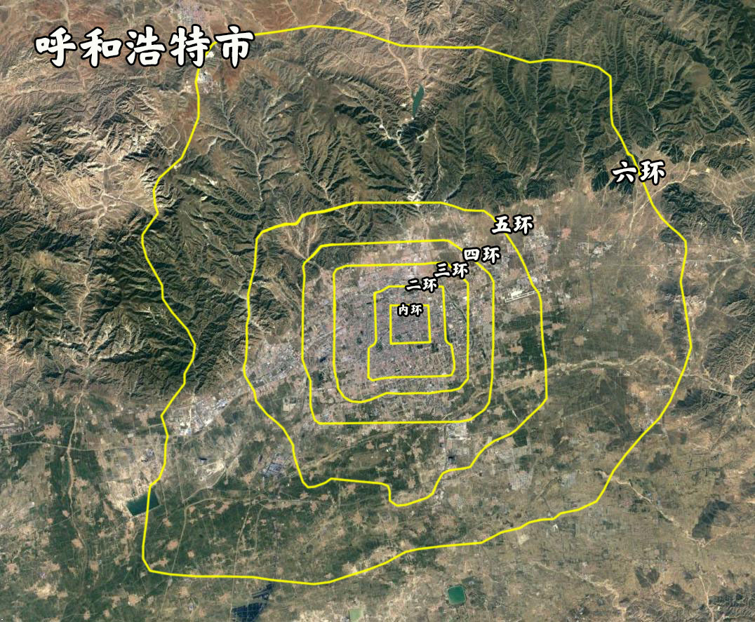 同比例面积城市对比,北京五环图对比各大城市