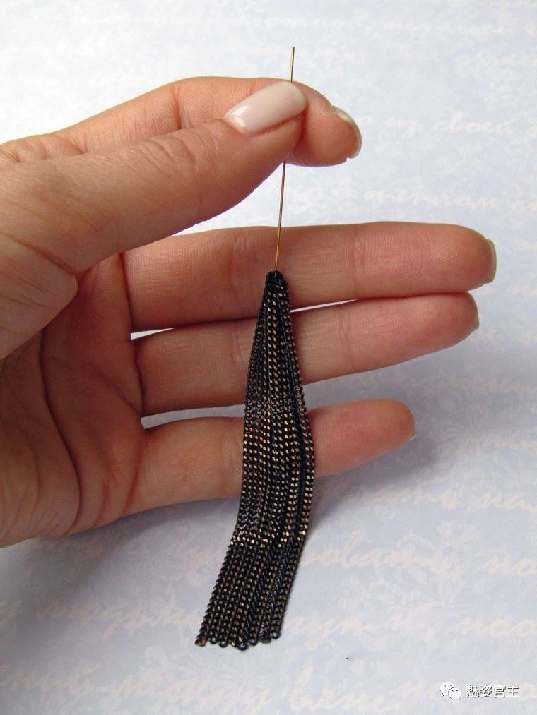 流苏耳环怎么做,流苏耳环做法教学视频