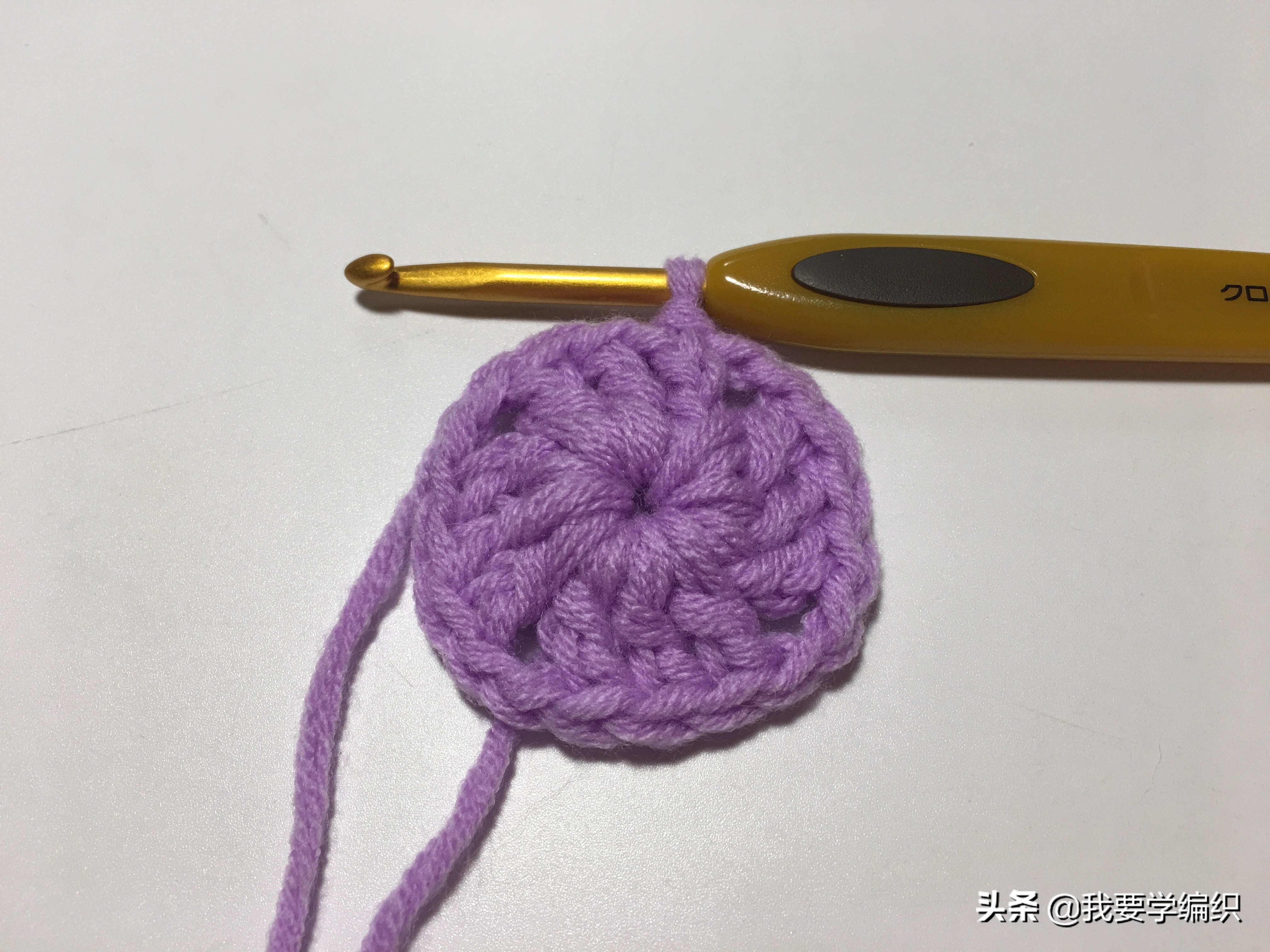 最简单的钩坐垫教程,新手一步一步钩坐垫教程