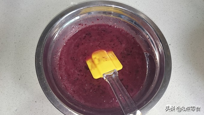 牛奶慕斯蛋糕最简单的制作方法,蓝莓果酱牛奶奶酪慕斯蛋糕8寸