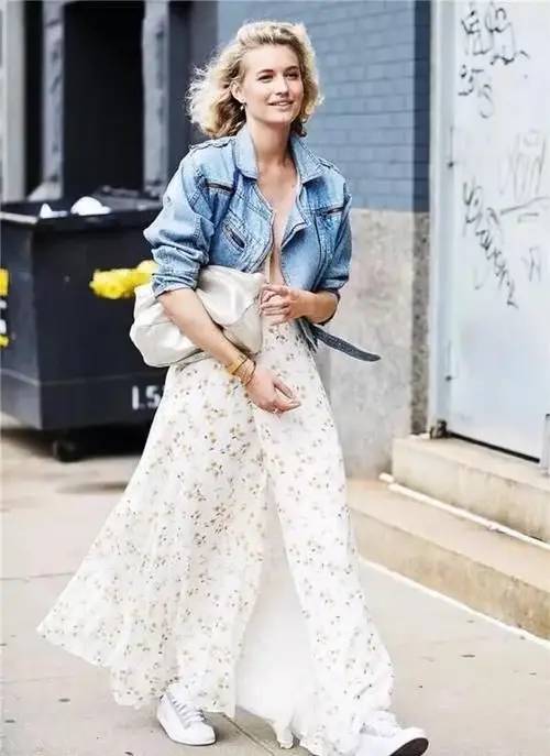 半身法式碎花裙怎么搭配好看,法式碎花裙搭配图片大全