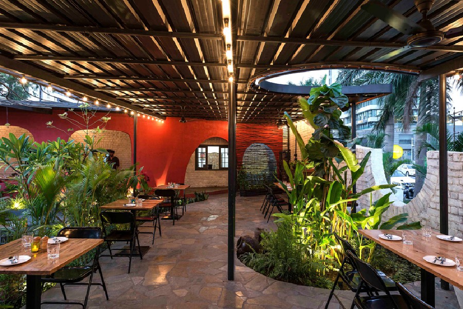 小资情调的花园餐厅,花园餐厅很美