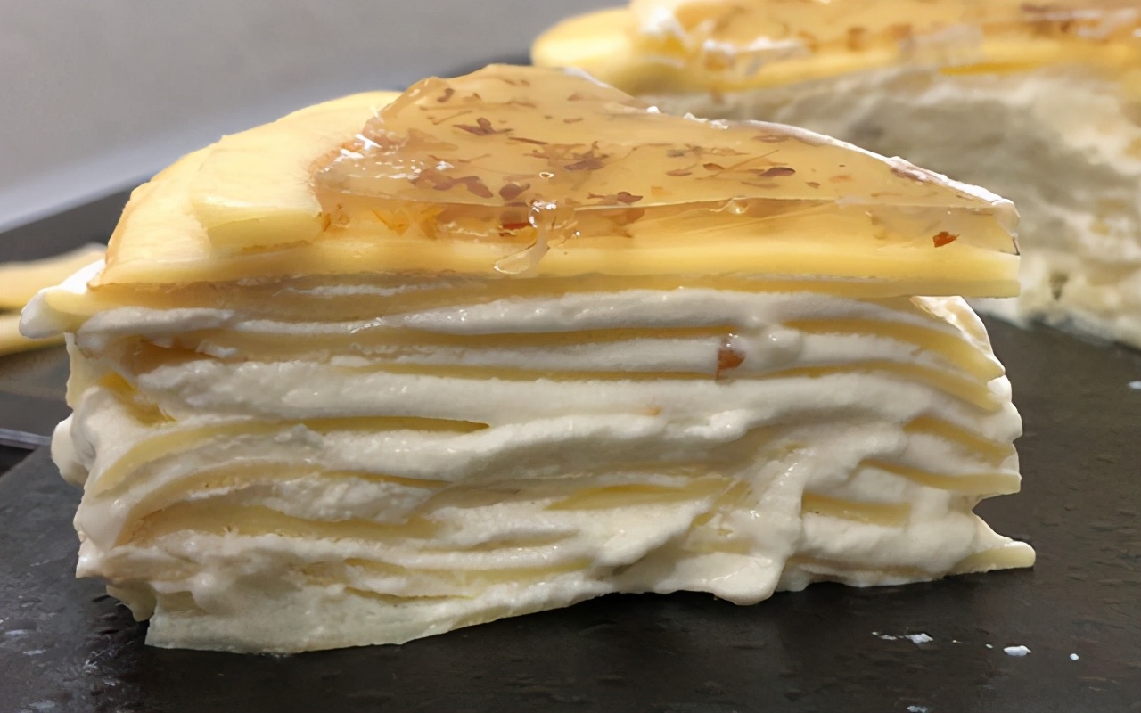 带桂花的甜品,桂花蛋糕甜品