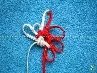 单绳串珠间隔打结方法教程,单绳串珠打结的方法