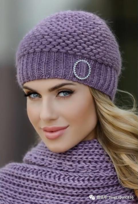 针织冬天的帽子,冬天针织帽子