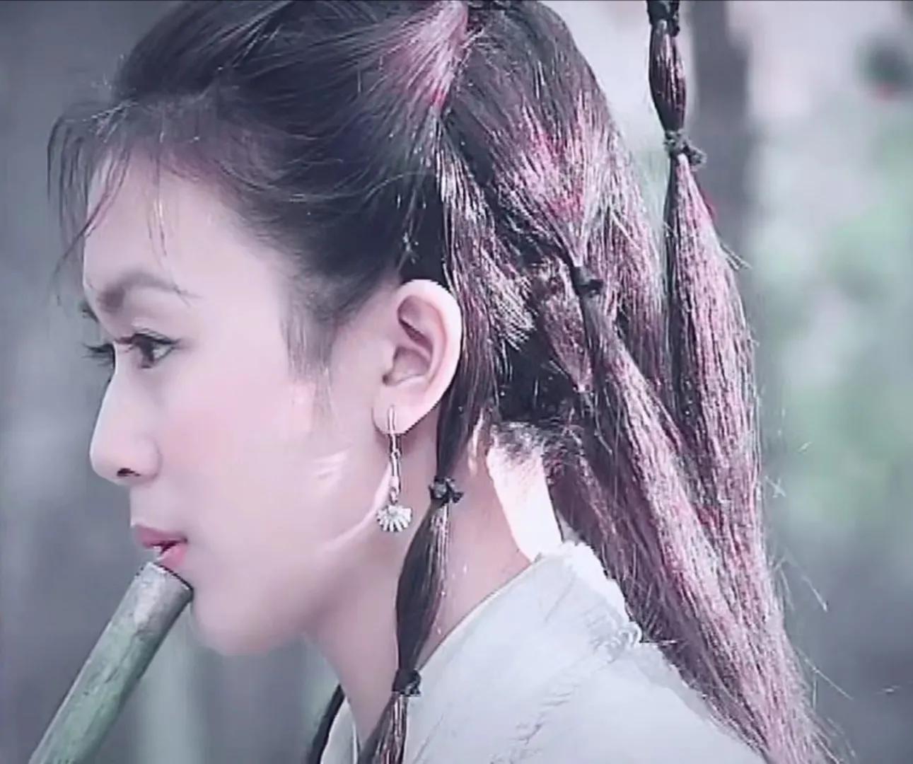 港台女星古装头饰,港剧古装小辫子发型