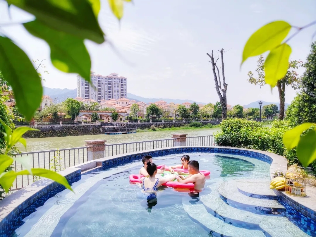 广东威尼斯水上度假村推荐,水上威尼斯一楼带花园