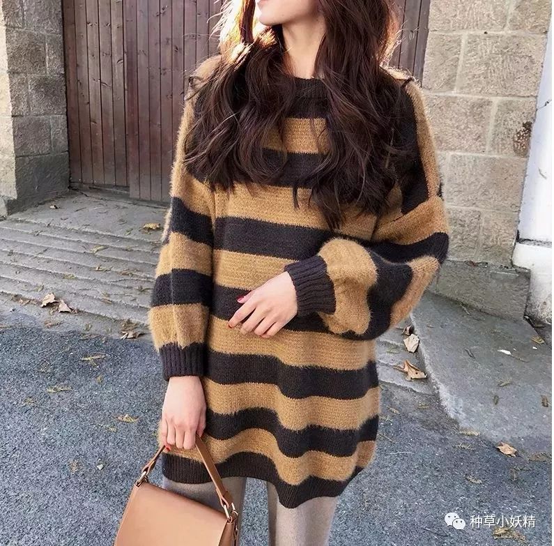 秋季必备软糯条纹毛衣超舒服,秋冬款必备毛衣视频
