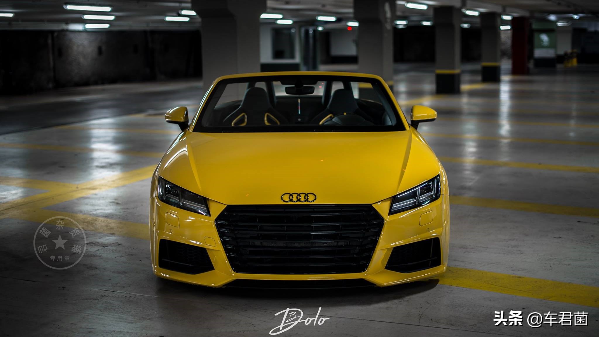 奥迪tt黑武士配白色轮毂,奥迪tt改怎么样的轮毂