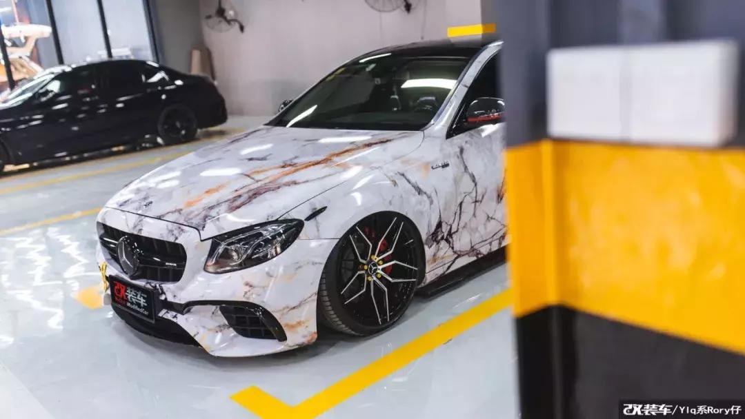2018年奔驰e300改装黑武士,奔驰e300改黑武士加恶魔之眼