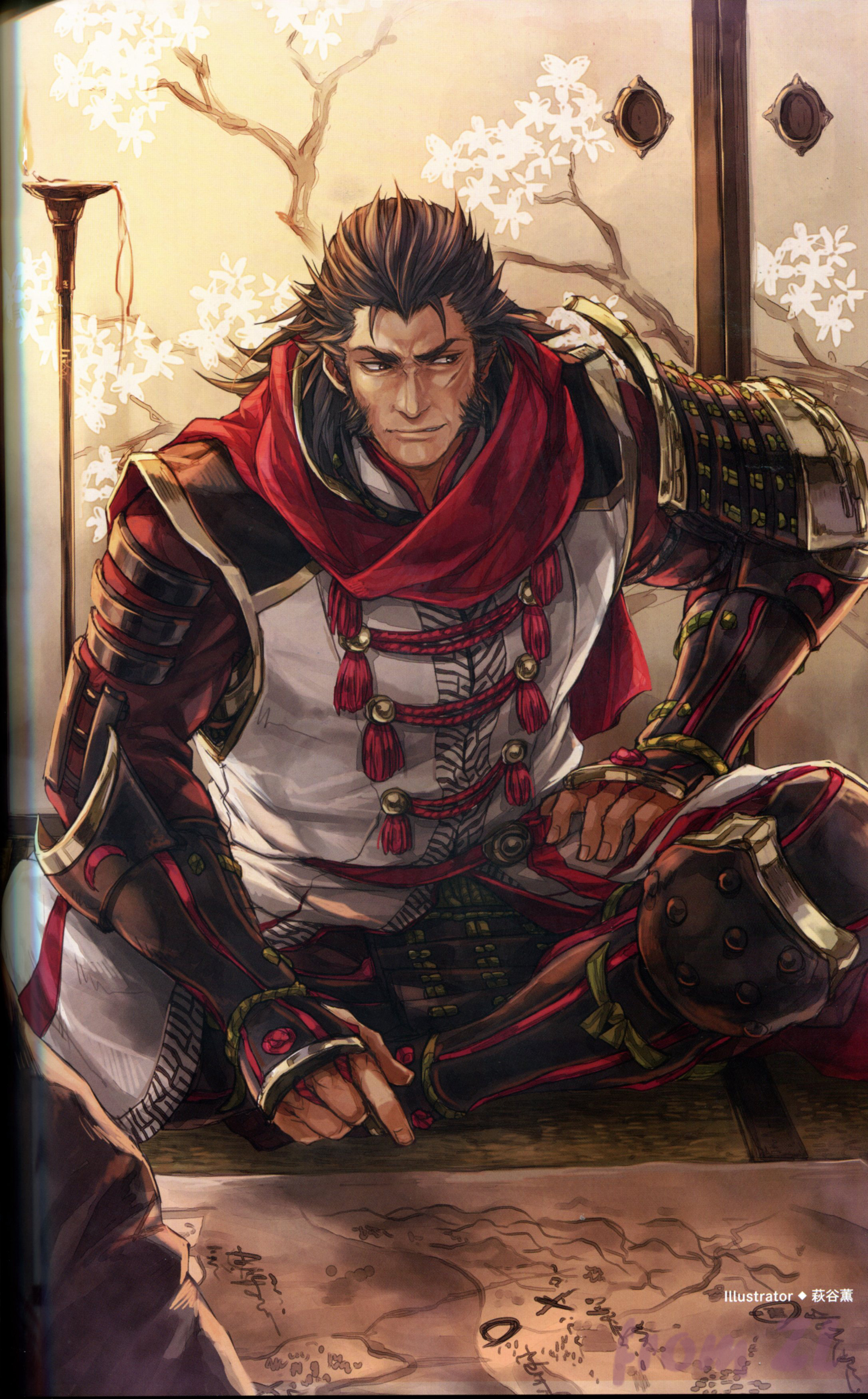 战国无双4设定角色原画集，神无双极意55名武将CG插画壁纸欣赏