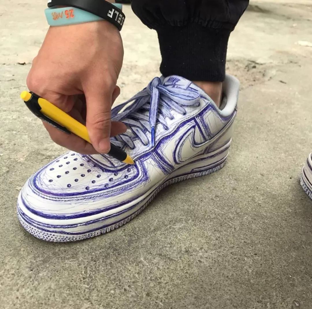 diy鞋子画教程黑白,diy手绘鞋动漫图案大全