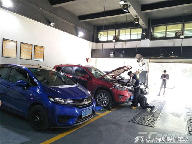 gk5飞度改装土豪大灯,飞度gk5改4透镜激光大灯