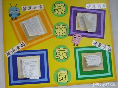 有趣的家园联系栏,黑白格家园联系栏环创简单大方