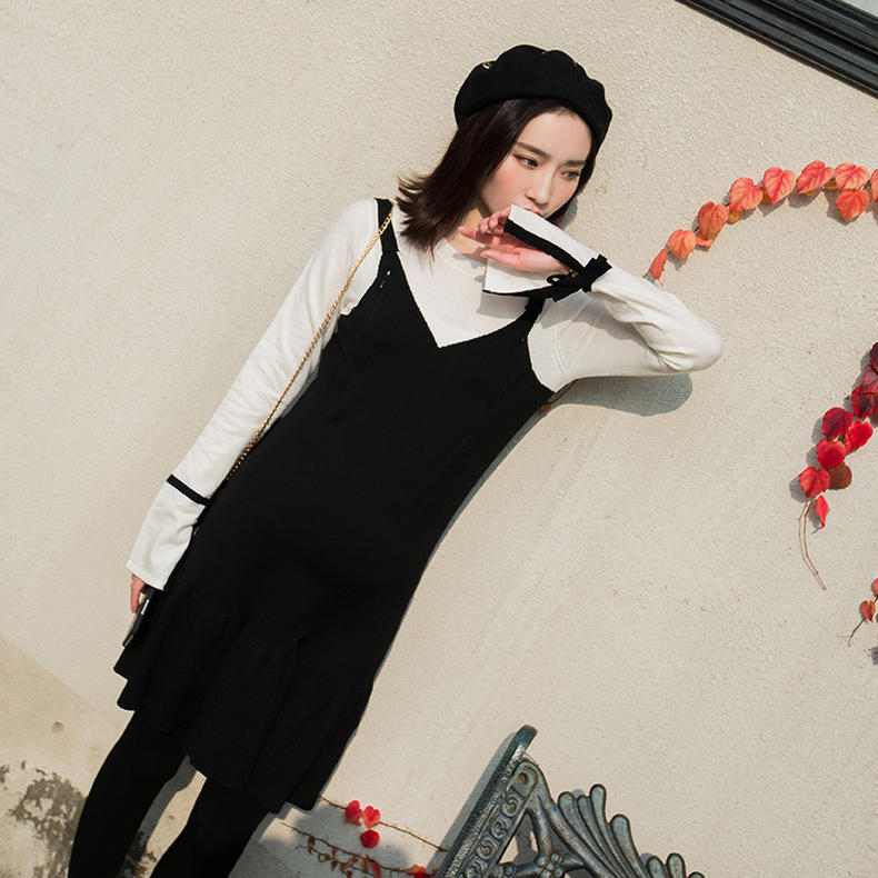 特别大肚子孕妇穿搭,辣妈孕期穿搭满满的高级感