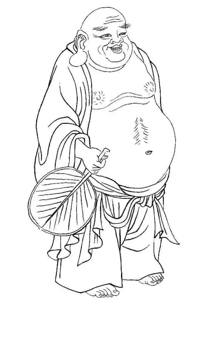 白描罗汉全本,罗汉白描100幅