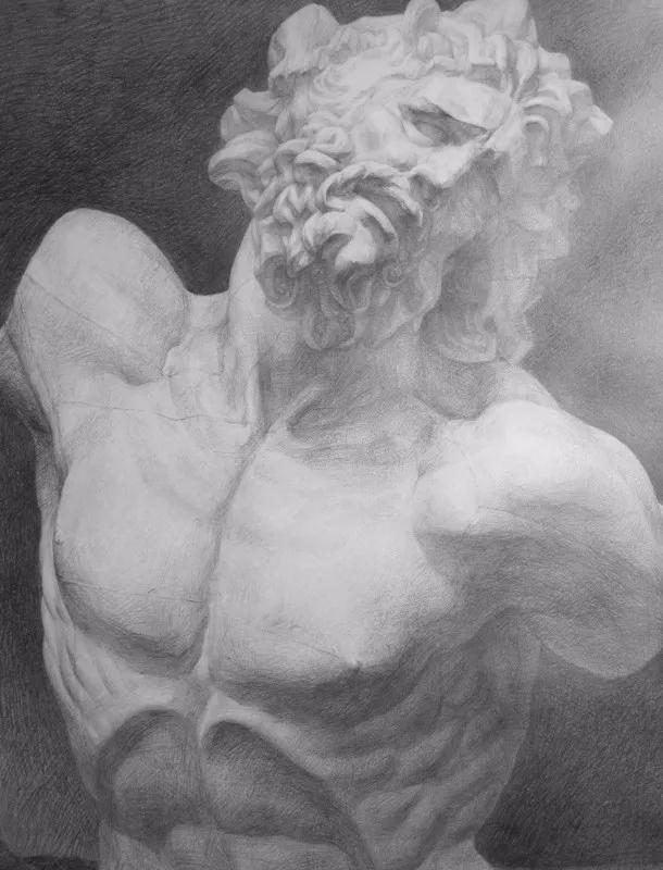 看完这些ps大神的对比图我跪下了,十大神级素描雕塑