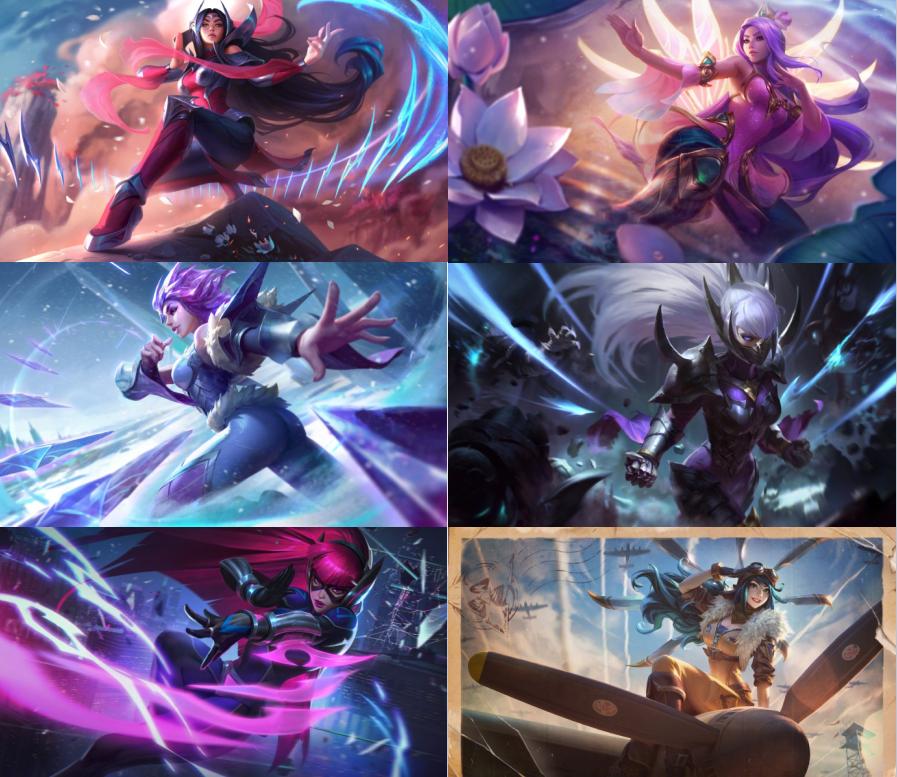 LOL刀妹皮肤全都改了，夜刃惊艳，冰刃炫酷值得剁手！