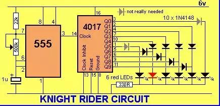 画出的555定时器电路引脚图,用555定时器构成双向流水灯电路图