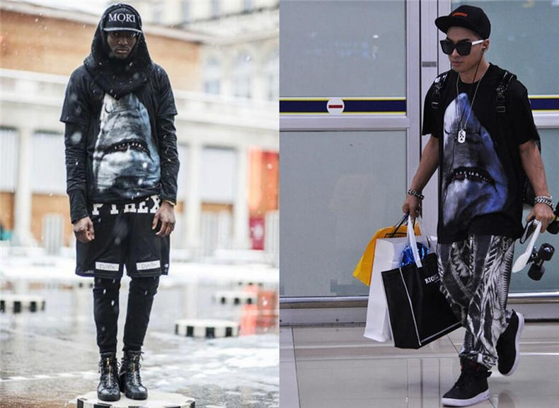 带五角星的t恤纪梵希,正品纪梵希鲨鱼t恤