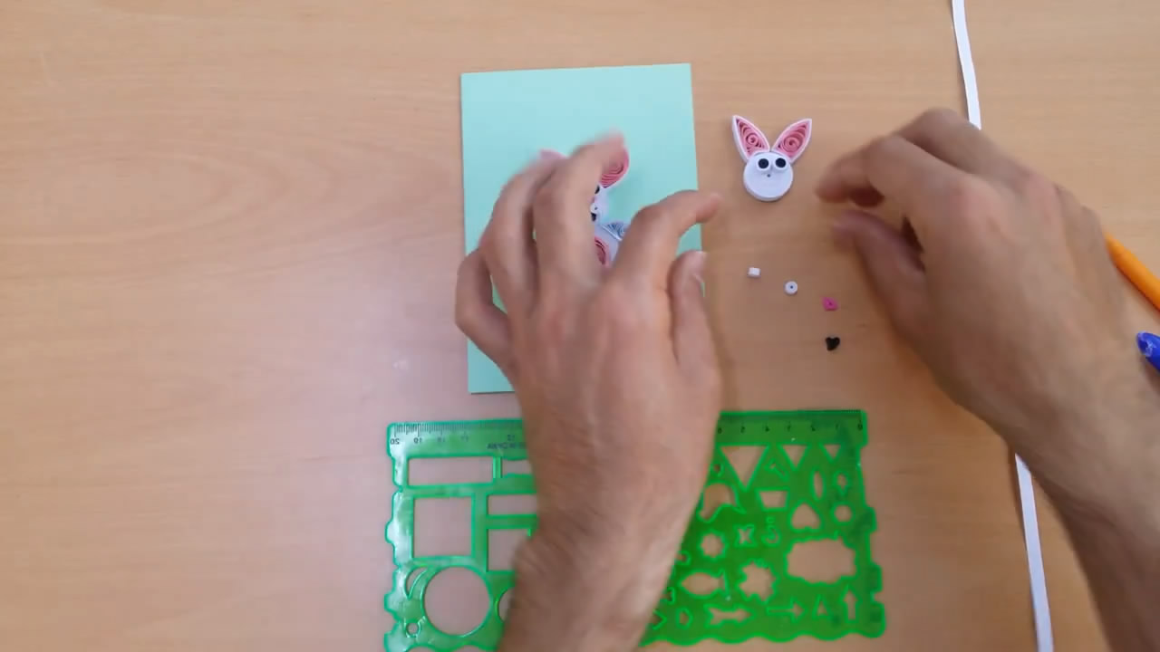 兔子立体贺卡的制作方法简单易学,兔子贺卡制作方法简单又漂亮平面