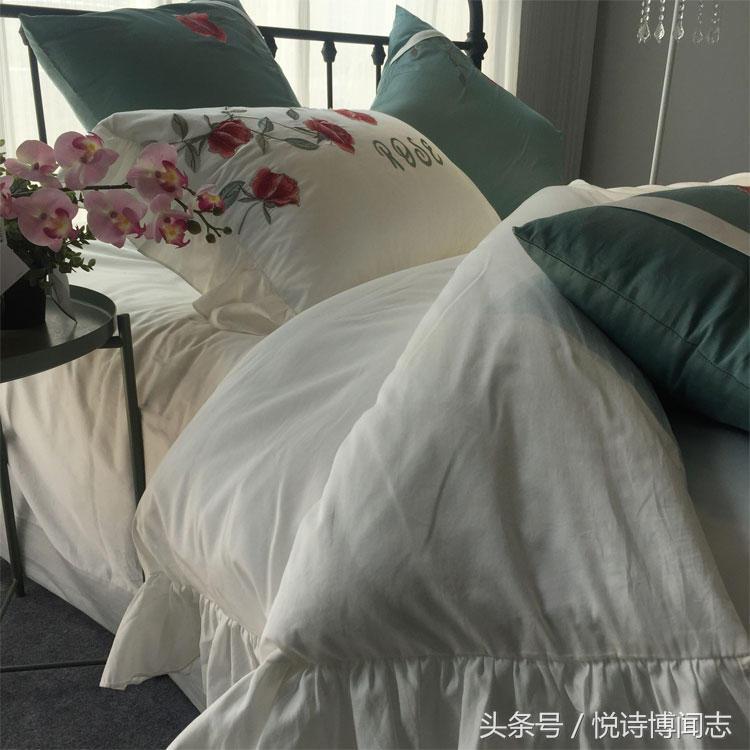 爆款120支长绒棉绣花四件套,60支长绒棉四件套简约刺绣