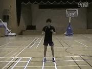 后退单脚起跳杀球步法,杀球既轻松又不累教学单脚起跳