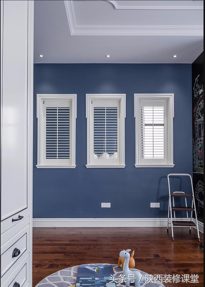 280平轻奢美式,120平美式轻奢风高级蓝灰