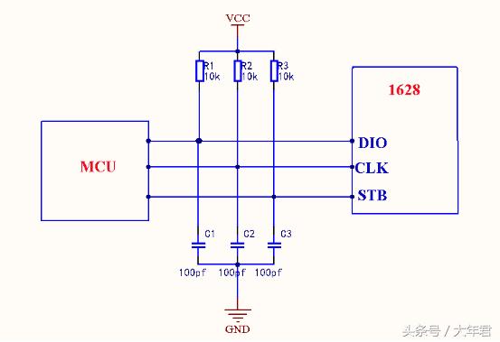 tm1628a和tm1628可以代换吗,tm1628数码管驱动电路