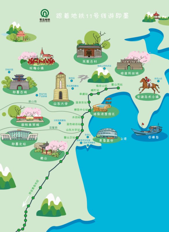 青岛坐11号线看海,坐青岛1号地铁玩城阳