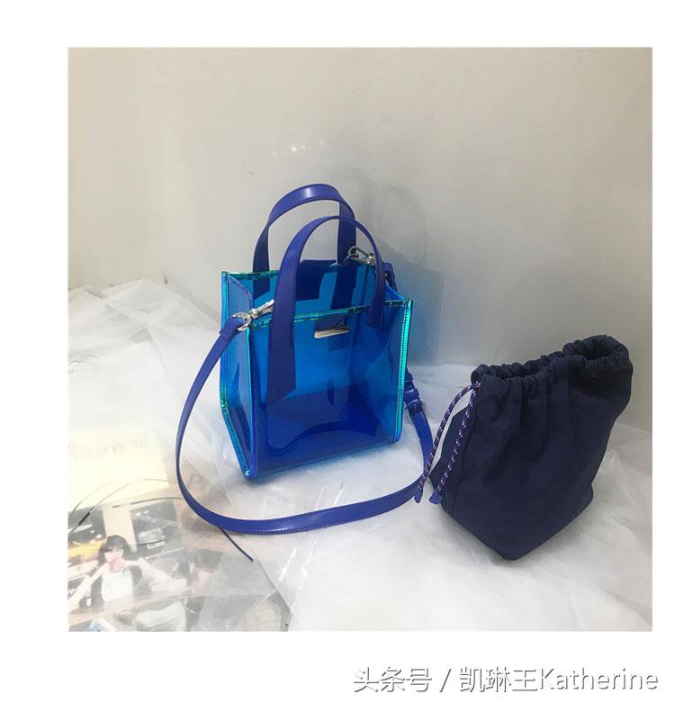 女生行李手提袋最近流行款,特别火的塑料袋包包