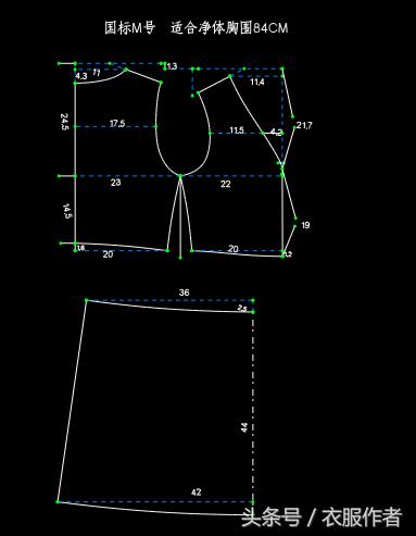 宽松款桑蚕丝落肩袖连衣裙纸样,复古宽松雪纺连衣裙纸样