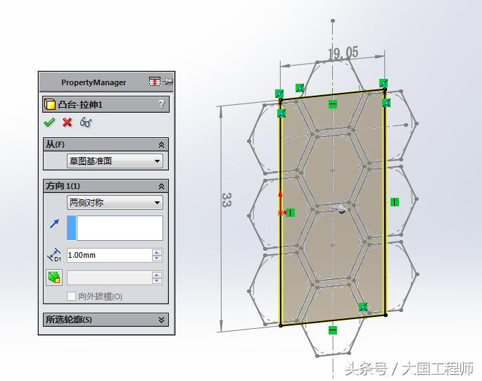 solidworks建模六边形,solidworks怎么画圆柱形网格