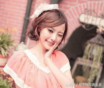 最简单的韩式盘发发型新娘,10款甜美可爱的韩式简单盘发发型