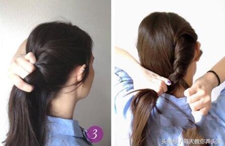 一个歪辫子的编发教程,俏皮辫子的编发教程