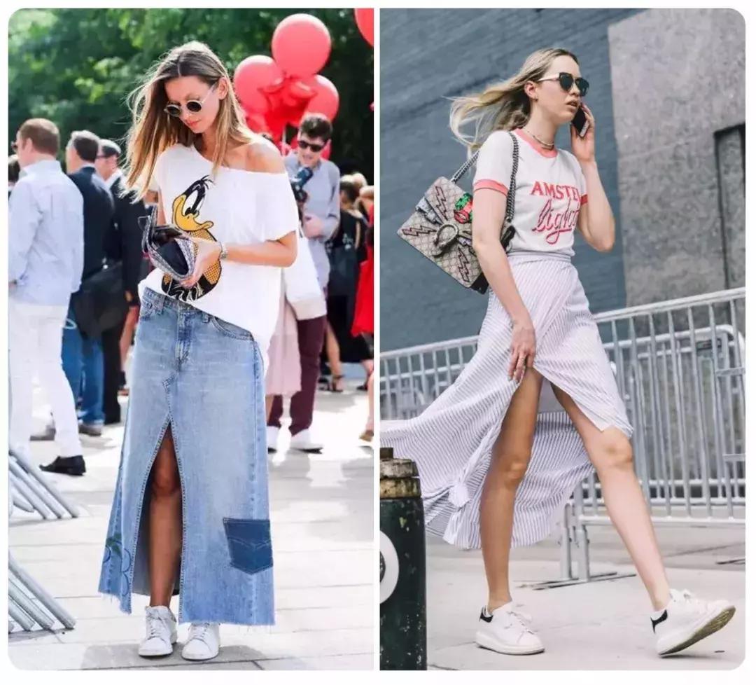 百搭潮酷运动鞋穿搭女款,既能搭运动休闲又能搭裙子的鞋