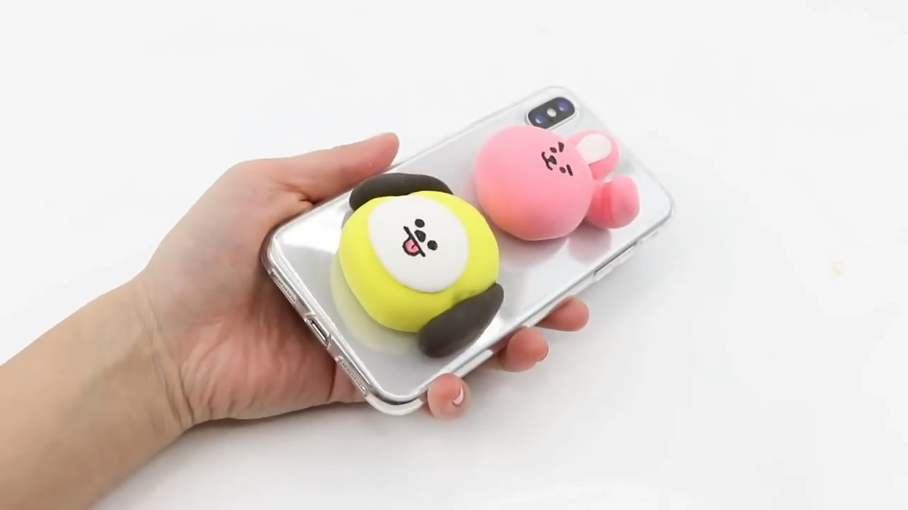 超轻粘土手机壳diy教程搞怪,黏土手机壳diy可爱搞怪的