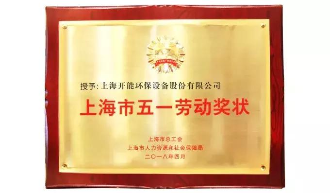 在上海市获得全国五一劳动奖章,再获荣誉