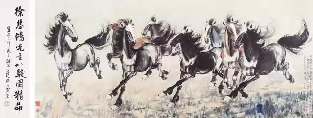 画八骏图的画家叫啥,郎世宁画的乾隆八骏图