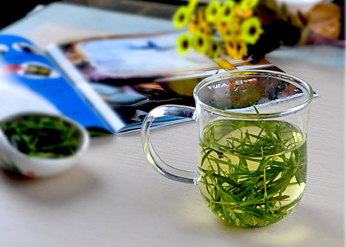 农民自制竹叶茶,饭店用的竹叶茶