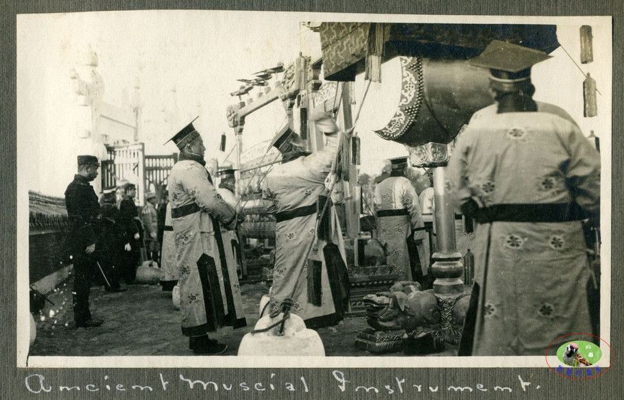 老照片1913年袁世凯天坛祭天,袁世凯祭天大典照片