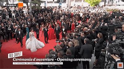 戛纳红毯假摔女明星,戛纳电影节假摔女星