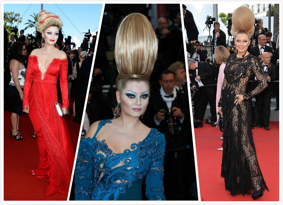 戛纳红毯假摔女明星,戛纳电影节假摔女星