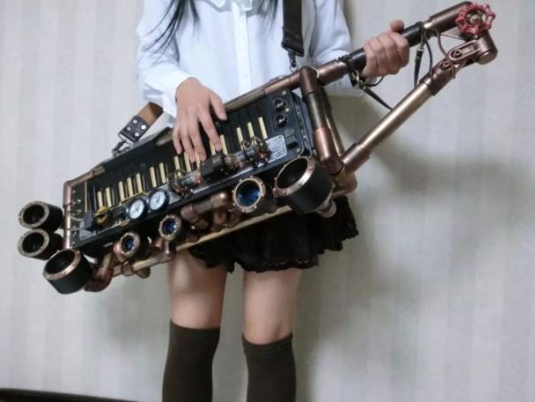 大写的服气日本小姐姐自制蒸汽朋克风作品