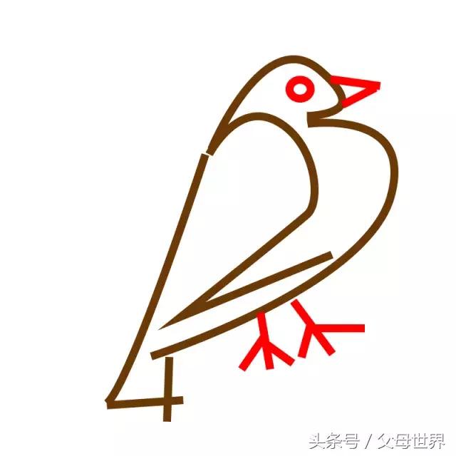 数字简笔画0到10创意画,简笔画陪伴孩子
