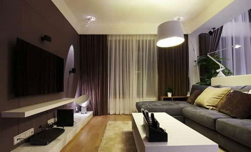 小户型2米7宽电视背景墙设计,小户型中式电视背景墙效果图