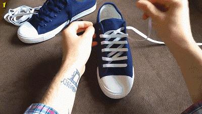adidas贝壳头鞋带不打结系法,怎么鞋带不打结也不会松开篮球鞋
